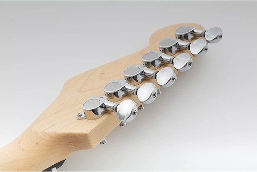 Guitar Tuning Pegs 6 In Line Tuners String Keys Machine Heads Chrome - 第 5/7 張圖片