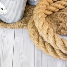 JUTESEIL 6mm - 14mm Jute Naturhanf Hanfseil Tauwerk Tau Leine 5 - 50m Tauziehen