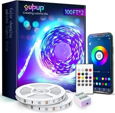 GUPUP Bluetooth LED Strip Lights 200 Ft,Color Changing LED Lights for Bedroom,Bu