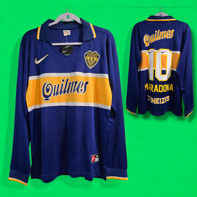 BOCA Jr. HOME 96/97 - Blue - MARADONA # 10 - XL (Run Small