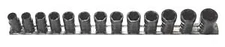 Turbosocket Tscs3813B 13 Piece 3/8" Drive Shallow Turbo Socket Set Sae And Met.