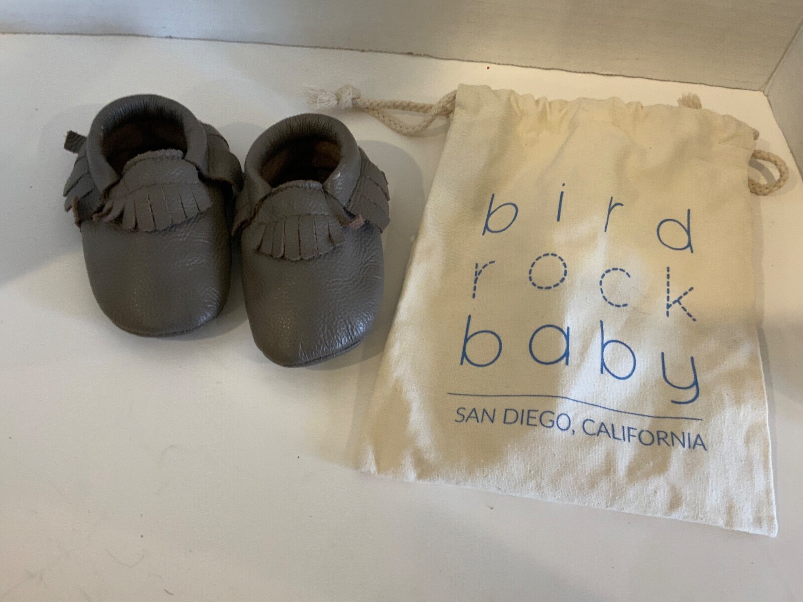 Bird Rock Baby Gray Toddler Mocassins US 5.5