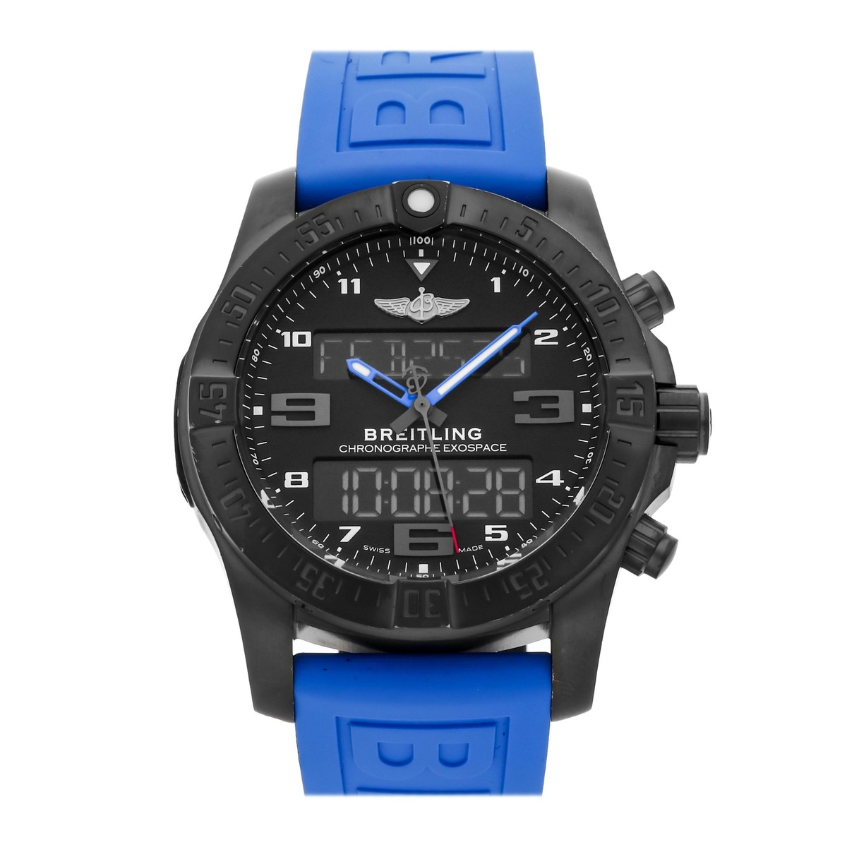 Breitling Exospace B55 Quarz Analog Digital 46mm Titan Armbanduhr  Vb5510h2/Be45