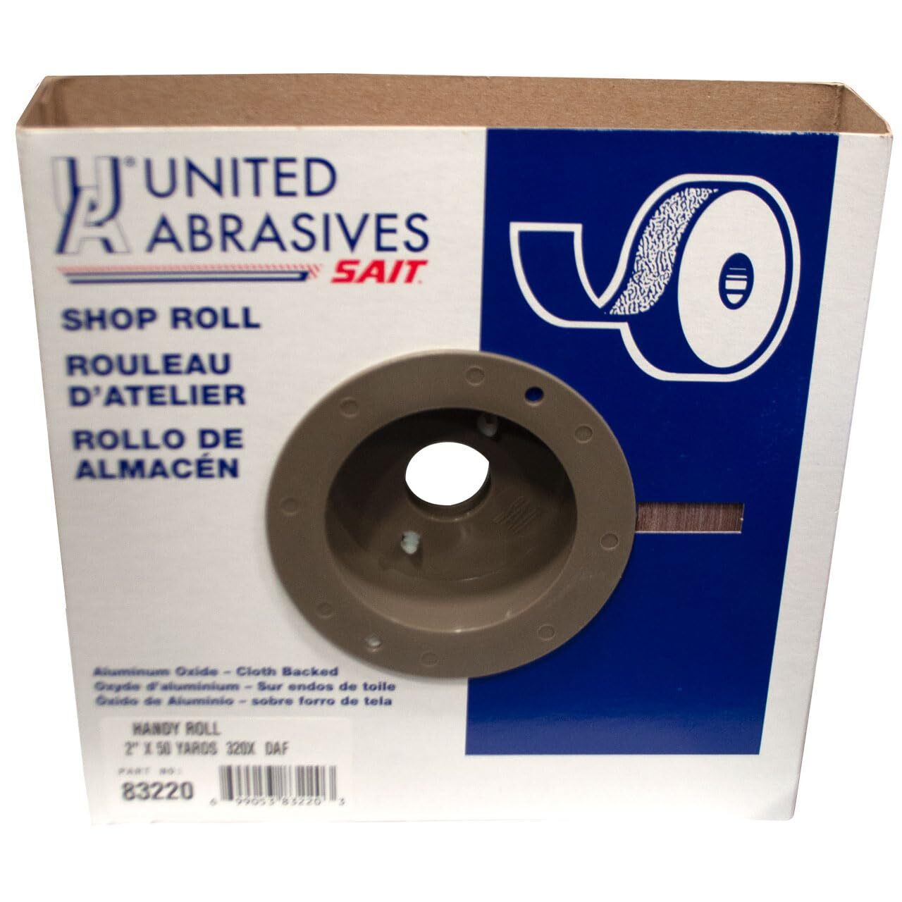 United Abrasives 320X Handy Roll 2x50 Yards 1 Pack