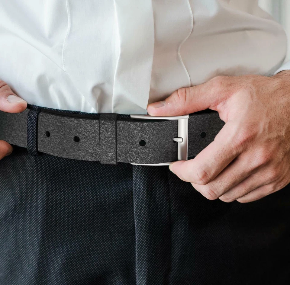 Belt men's leather belt robust leather men women genuine leather black shortenable - Image 2 of 4