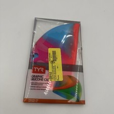 Graphic Silicone CAP swimming TYR Youth Fit For ages 10 Extra Comfort