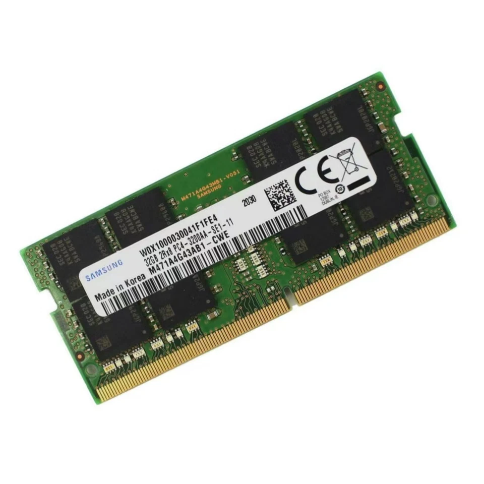 Samsung 32GB DDR4 3200MHz PC4-25600 Laptop SODIMM Memory Ram M471A4G43AB1-CWE - Image 2 of 4