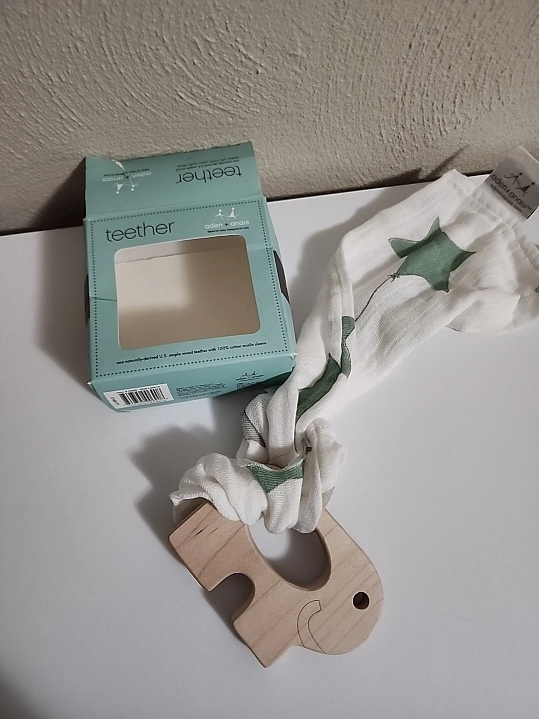 Aden & Anais Teether Aden and Anais Star Princess Posi Elephant Teething Toy