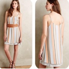 Anthropologie Dolan Striped Layered Dress XS EUC