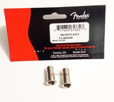 Genuine Fender USA Jaguar/Jazzmaster Bridge Post Body Thimbles - Nickel - 2 Pack