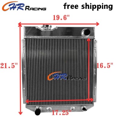 Aluminum Radiator for 1960-1966 Ford Mustang/Falcon;Mercury Comet 6CYL AT