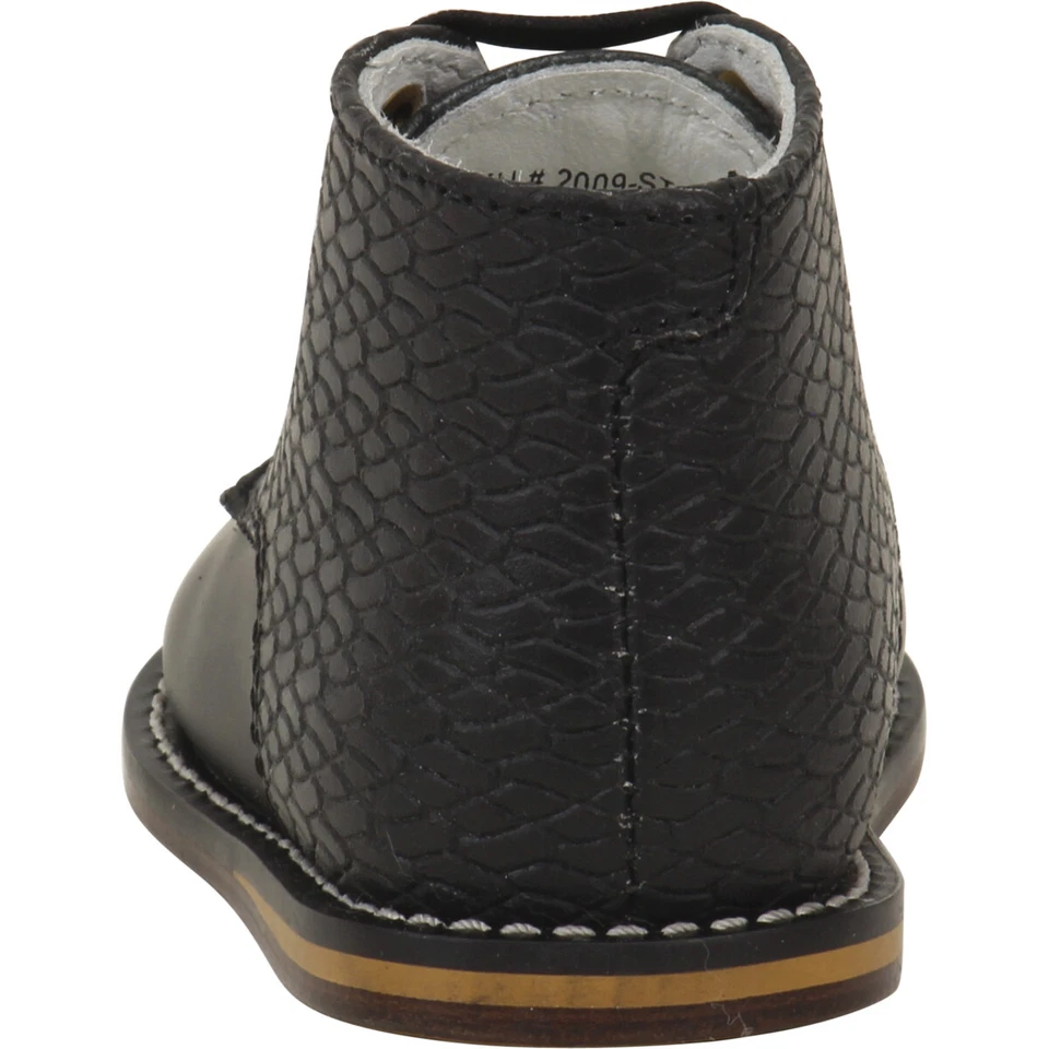 Josmo Bebé/Niño Pequeño Niños Niño-Niña Primer Caminante Oxfords Negro Estampado Tejido Foto 3 de 4