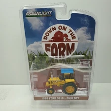 Greenlight Down on the Farm 1986 Ford 5610 Ohio DOT 1:64 Diecast Yellow Tractor