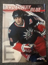 VTG NYR New York Rangers Broadway Blue Official Program 2003-2004 Eric Lindros