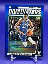 GIANNIS ANTETOKOUNMPO /49 2022-23 DONRUSS OPTIC BLUE ELITE DOMINATORS COLORMATCH
