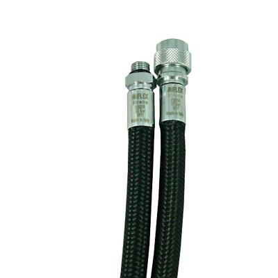 SF-1: Miflex Inflatorschlauch schwarz 3/8''M x Quick release Miflex Inflator hose