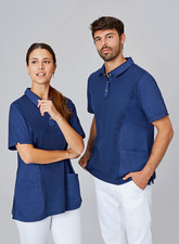 Exner Unisex Kurzarm Polo-Kasack XS S M L XL XXL 3XL 4XL 5XL