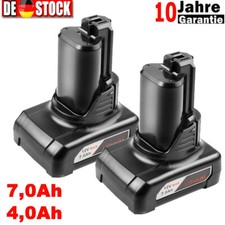 2X BAT411 Akku Für Bosch GBA 12V 7.0Ah Li-ion GSR GDR GSA BAT412 GWI 2607336014