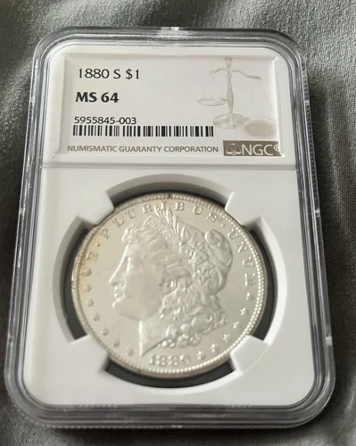 1880 S Morgan Silver Dollar NGC MS64