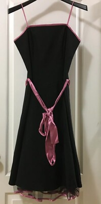 black dress pink sash Petite Black Maxi Shirt Dress
