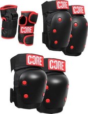 Trottinette De Stunt Core Park Roller Skate MTB Ensemble De 3 Protections Noir S