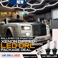 ROLCE ROYCE PHANTOM PACKAGE DEAL D2S XENON BULB & WHITE LED DAYTIME RUNNIG LIGHT