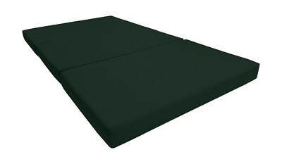 Twin Trifold Foam Bed, Shikibuton, Sleepover Ottoman Mattress 4x39x 75 Hunter