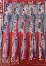 Colgate Kids Extra Soft SUPER JUNIORS Toothbrushes 2 Years 5 Pack TEETH ORAL