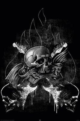 Poster Art Worx Rock and Roll Guitar