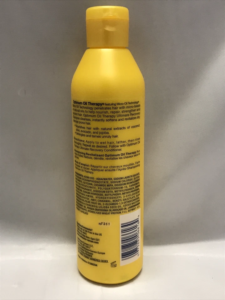 ¡NUEVO! Champú SoftSheen-Carson, Optimum Oil Therapy Ultimate Recovery 13,5 fl. oz Foto 2 de 2