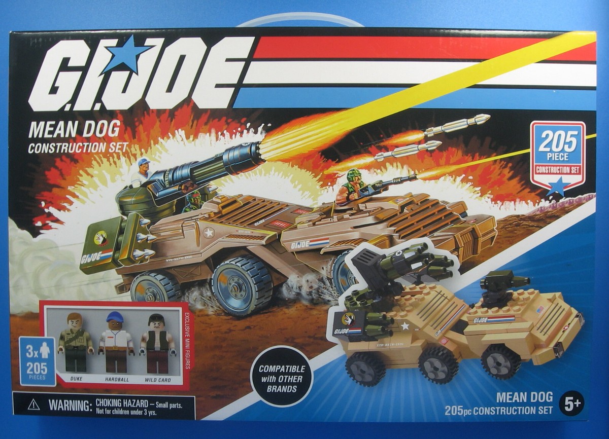GI Joe Mean Dog Tank Construction Set Hardball Duke Figures