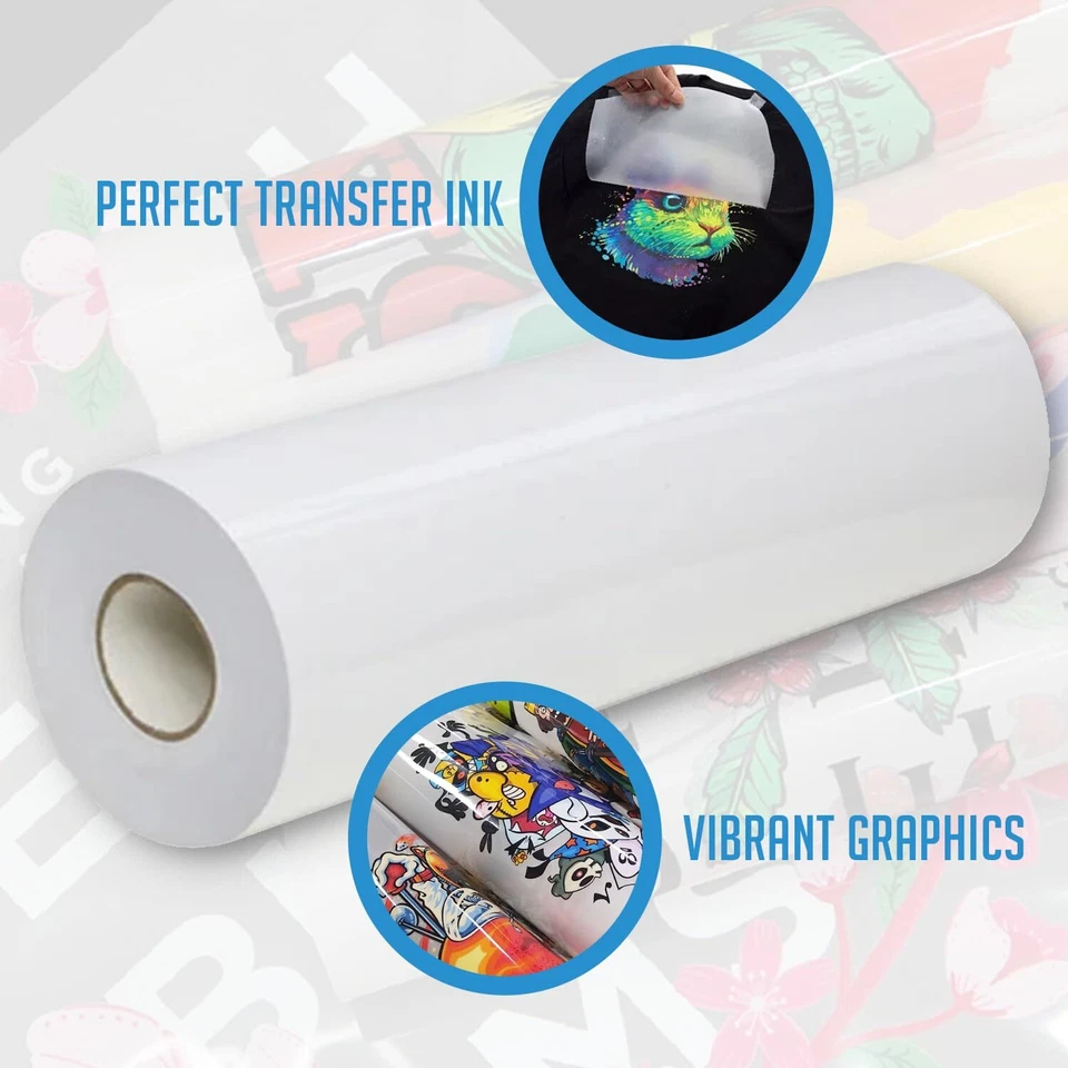 UV DTF Transfer Film Roll Premium Quality for Fabric, Glass & Wood 24"x328 feet - Image 4 of 4