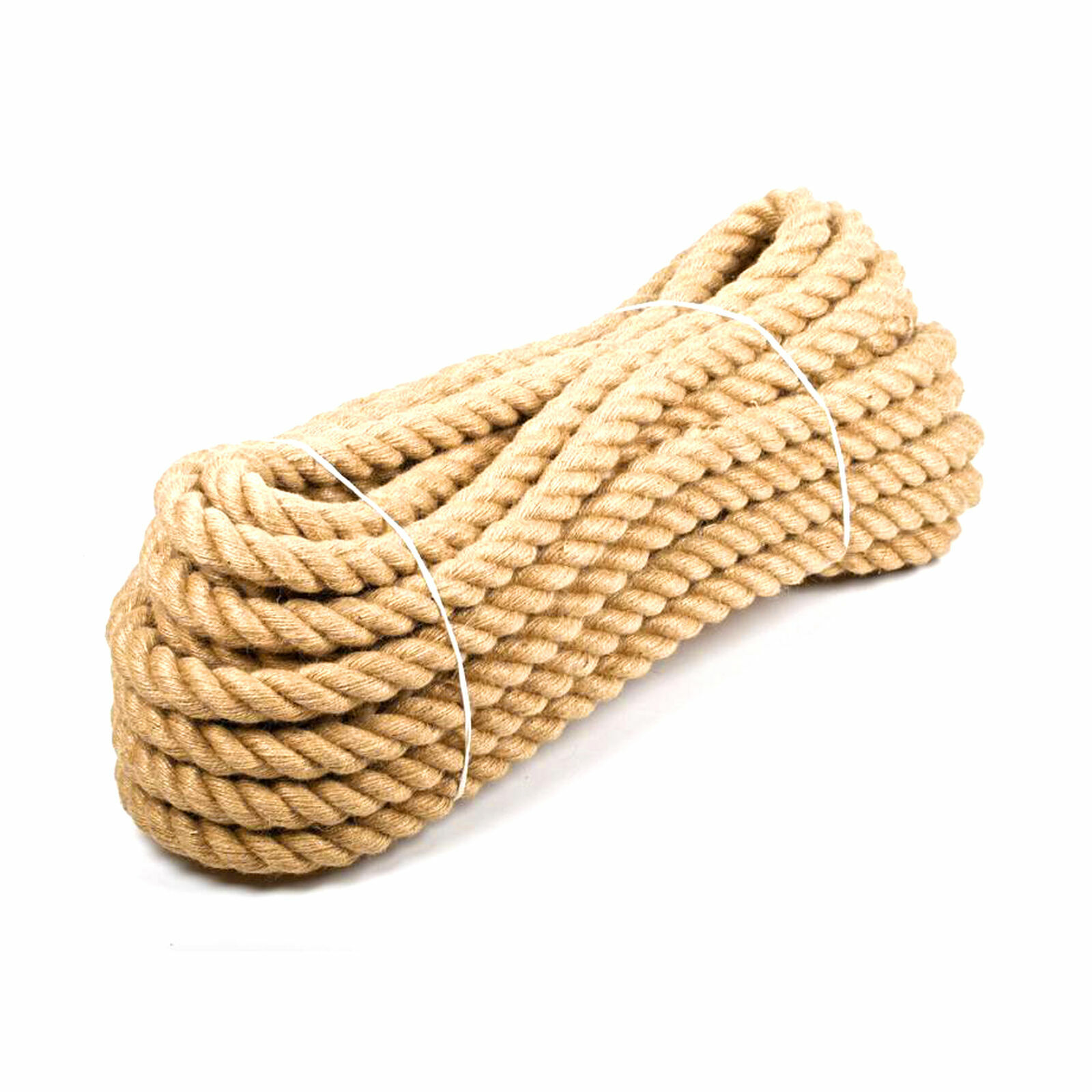 Natural Jute Seil - 10 Mm Dick, 10 M Lang, 3-strähnig Gedreht - Für Garten, Boot & Dekoration