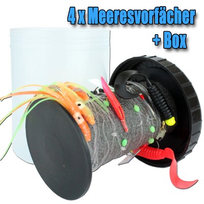 Angel Berger Meeresvorfach Set mit Box Rig Bin mit Meeresvorfächer