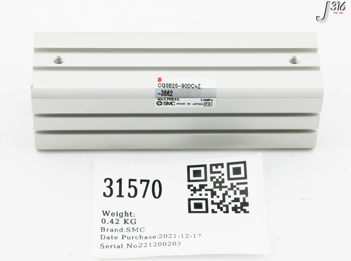 31570 SMC PNEUMATIC CYLINDER (NEW) CQSB25-90DC*Z-3862 | eBay