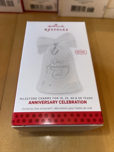 2013 Hallmark Andenken Jubiläum Feier Glocke Weihnachtsschmuck Charm neu - Bild 1 von 2