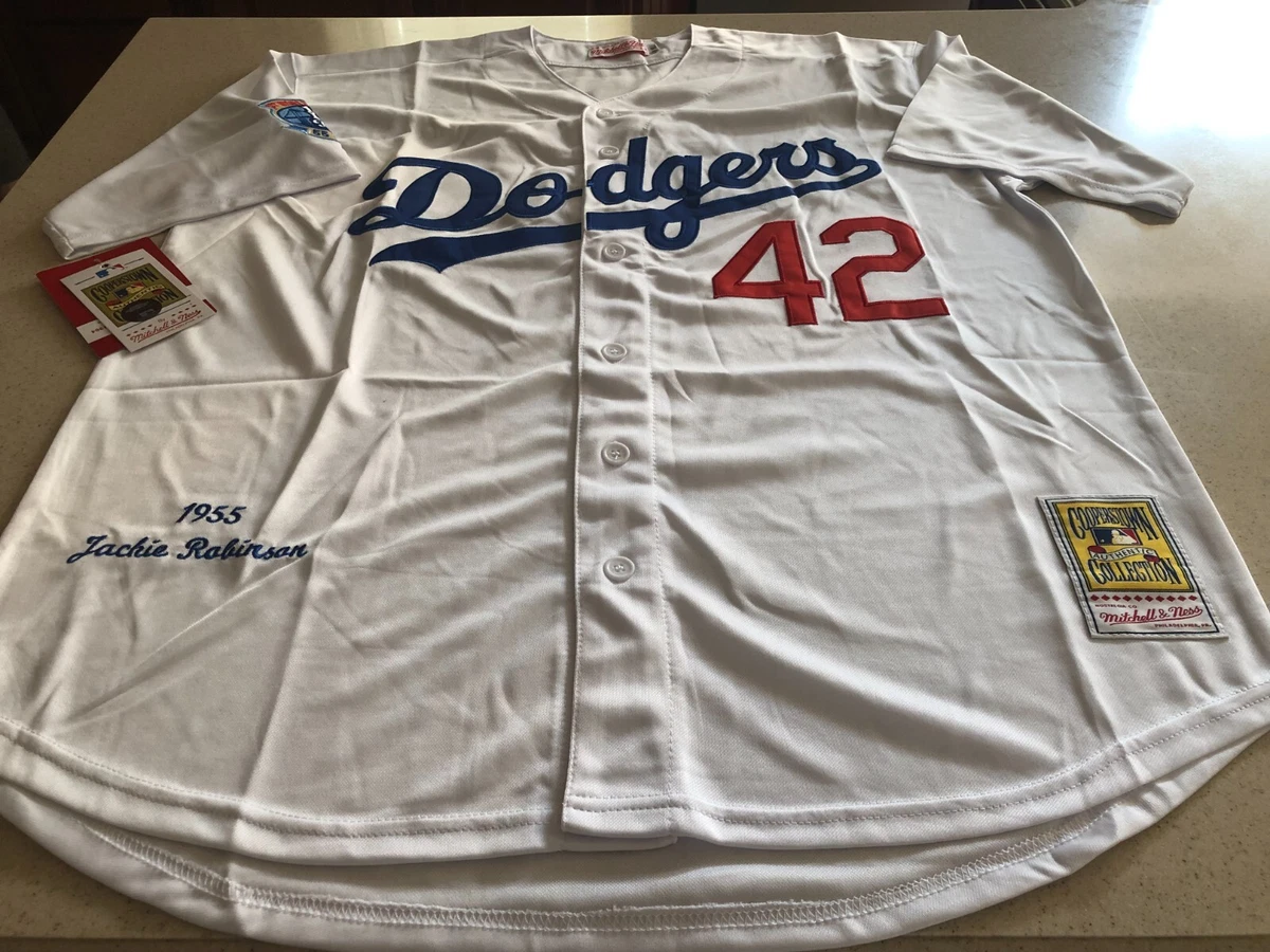 Mitchell & Ness Cooperstown 1955 LA Dodgers Jackie Robinson Jersey -  Men's XL