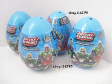 Four(4) Justice League DC Easter Egg Capsule Action Figure Plastic Egg Filler