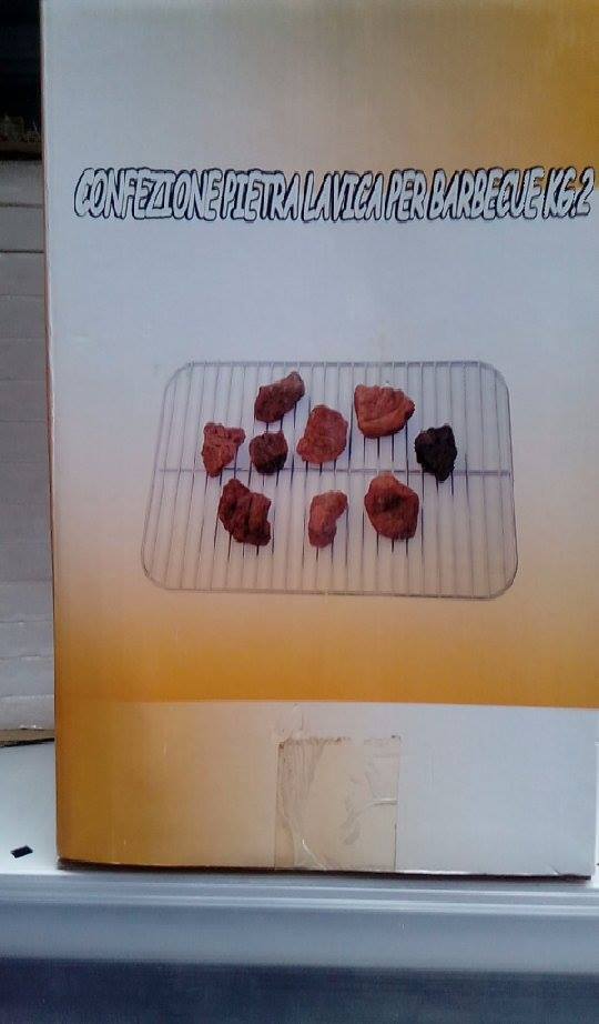 Pietra lavica per barbecue Kg 2