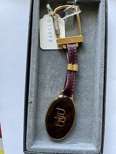 Beautiful Authentic Bally key chain with screw to unlock the latch.