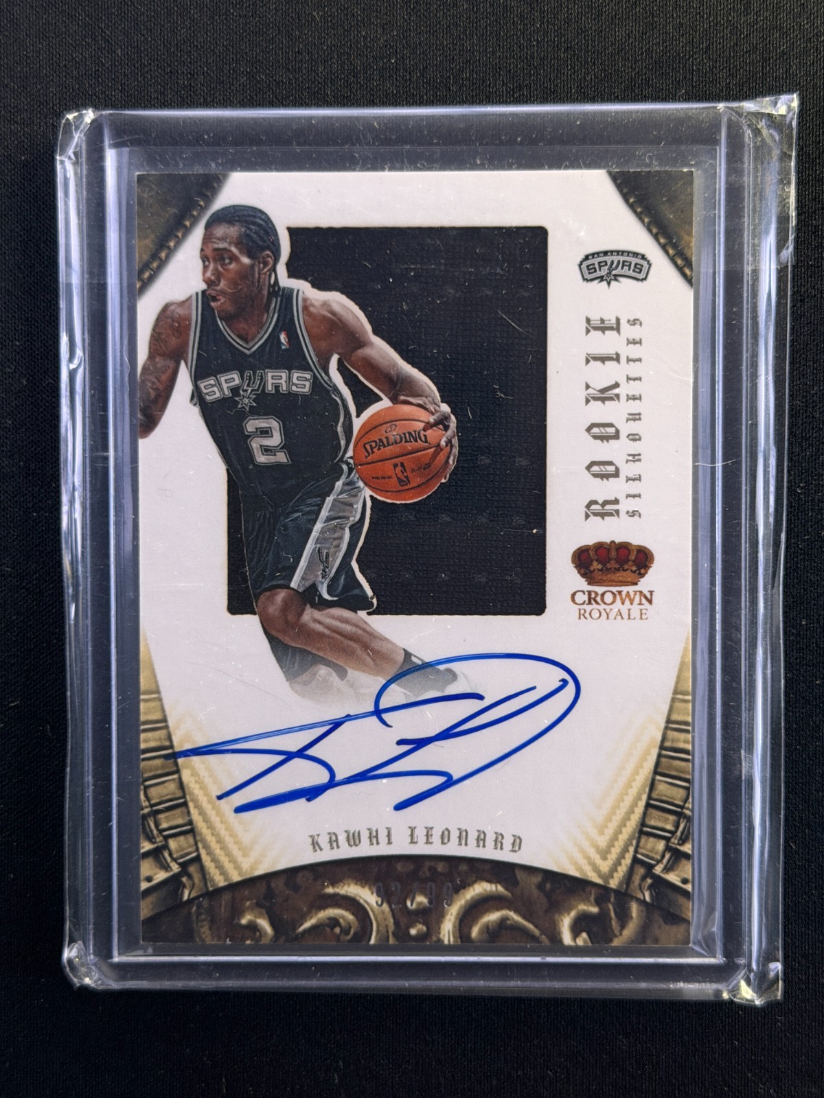 #024 - 2012-13 Panini Preferred Rookie Silhouettes #319 Kawhi Leonard Auto Patch view 1