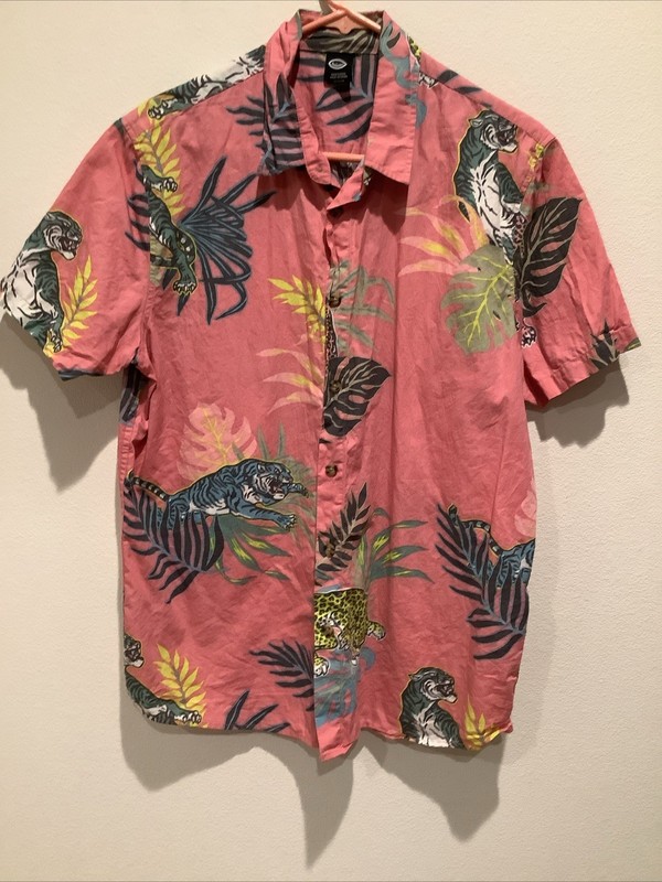 Men’s Neff M Hawaiian Shirt wit tigers