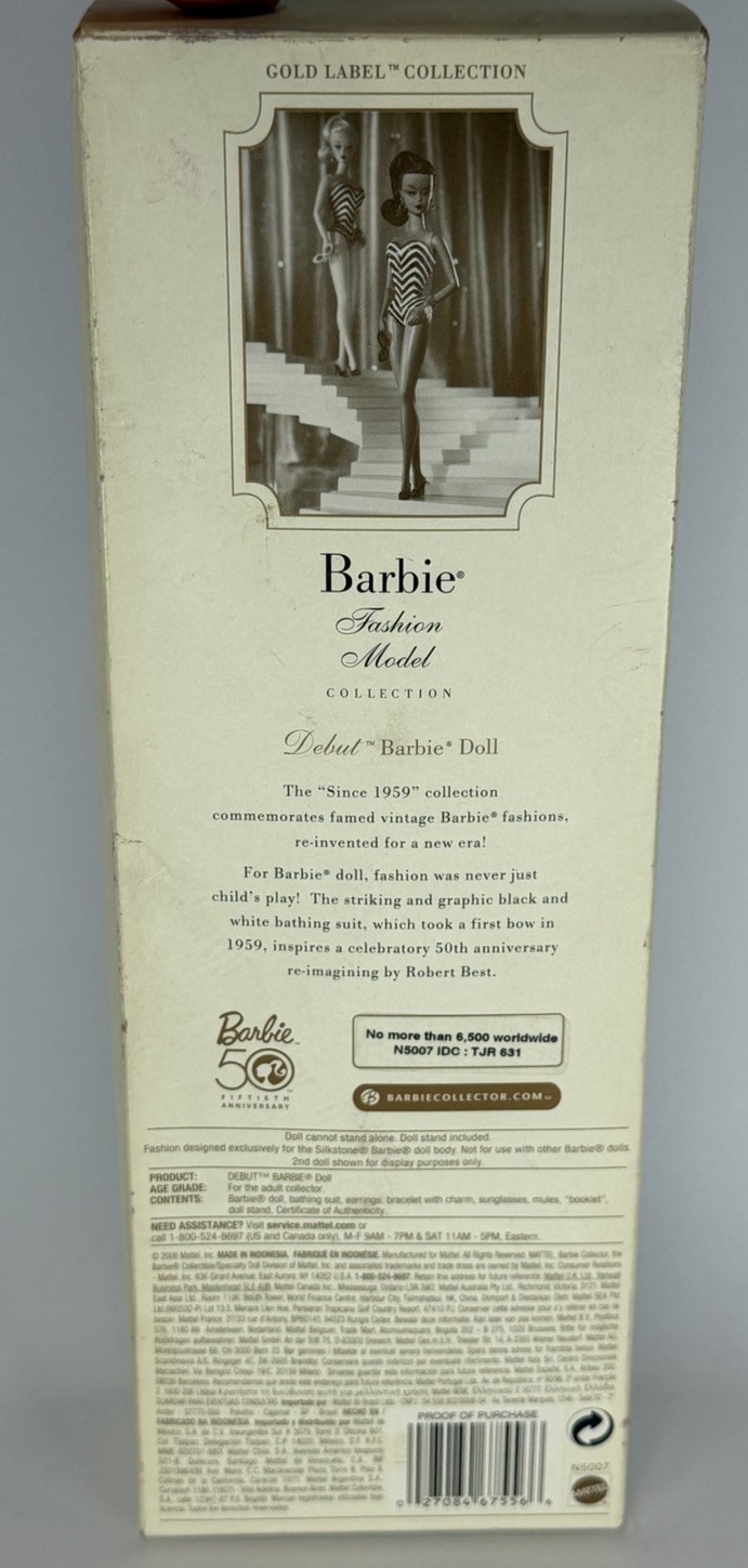 Кукла Barbie Fashion Model Collection Debut Silkstone Doll Mattel N5007 — фото 4
