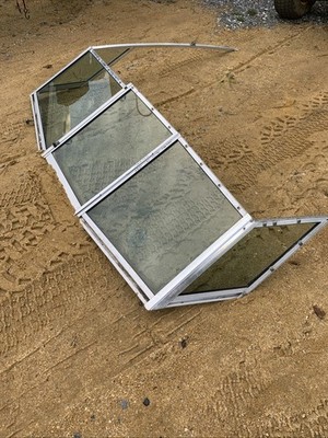 Sea Ray Seville Windshield Windscreen Glass Frame Complete | eBay