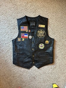 Vintage GWRRA Gold Wing Mississippi Chapter F Leather Vest Patches 2007