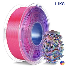 JAYO SILK PLA+ 3D Printer Filament 1.75mm 1.1KG Quad-Color Blue Purple Red Gold