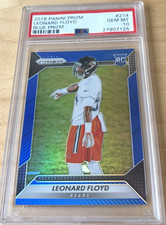 Leonard Floyd 2016 Panini Prizm Blue Prizm Rookie Card #214 PSA 10 *Pop 1*