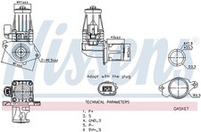 NISSENS AGR Ventil 98377 Aluminium für OPEL CORSA X15 MERIVA Großraumlimousine 4