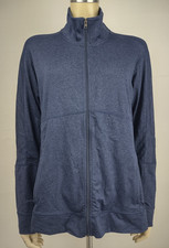 Patagonia dark blue full zip mock neck lightweight jacket ladies XL X-Large