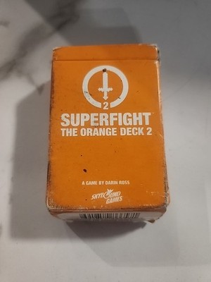 Superfight The Orange Deck 2 Expansion 100 Geek Based Cards - COMPLETE!